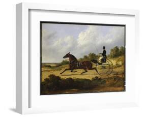 Confidence', Drawing a Gig Driven by a Groom, 1842-John Frederick Herring I-Framed Premium Giclee Print