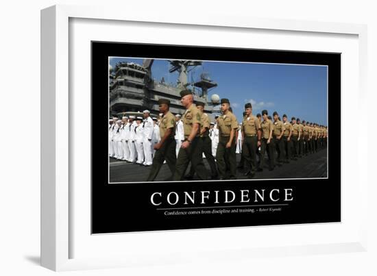 Confidence: Inspirational Quote and Motivational Poster-null-Framed Photographic Print