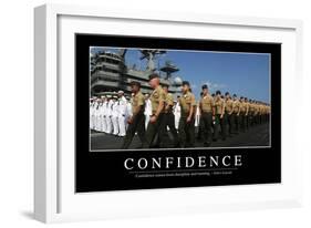 Confidence: Inspirational Quote and Motivational Poster-null-Framed Photographic Print