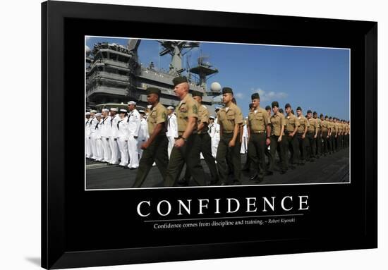 Confidence: Inspirational Quote and Motivational Poster-null-Framed Photographic Print