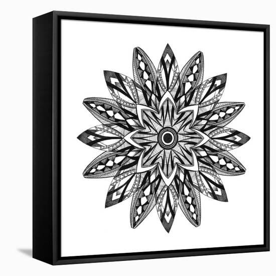 Confidence Mandala-Nicky Kumar-Framed Stretched Canvas