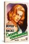 Confidential Agent (aka L'Agente Confidenziale), Lauren Bacall, Italian poster art, 1945-null-Stretched Canvas