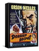 Confidential Report, (AKA Mr. Arkadin, Aka Dossier Secret), Belgian Poster Art, 1955-null-Framed Stretched Canvas