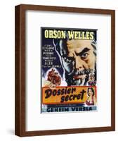 Confidential Report, (AKA Mr. Arkadin, Aka Dossier Secret), Belgian Poster Art, 1955-null-Framed Art Print