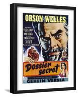 Confidential Report, (AKA Mr. Arkadin, Aka Dossier Secret), Belgian Poster Art, 1955-null-Framed Art Print