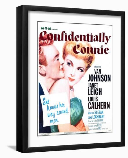 Confidentially Connie-null-Framed Art Print