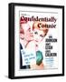 Confidentially Connie-null-Framed Art Print