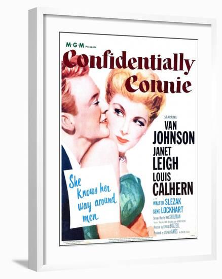 Confidentially Connie-null-Framed Art Print