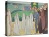 Confirmand's Procession, 1891-Emile Bernard-Stretched Canvas