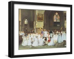 Confirmation at Villiers le Bel-Theophile E. Duverger-Framed Giclee Print