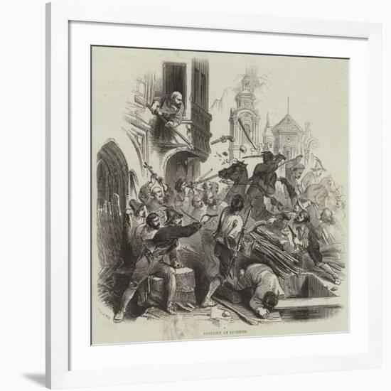 Conflict at Lucerne-null-Framed Giclee Print