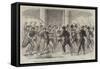 Conflict at Naples Between a Company of Bersaglieri and False Garibaldini-null-Framed Stretched Canvas