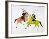 Conflict Between General George Custer (1839-187) and Crazy Horse, Sioux (Dakot) Indian-null-Framed Giclee Print