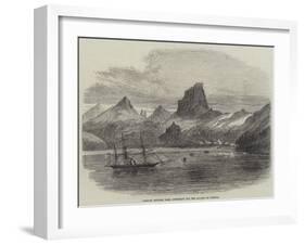 Conflict Between HMS Cormorant and the Savages of Formosa-null-Framed Giclee Print