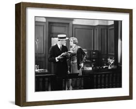 Conflict Between Man and Woman at Office-null-Framed Photo