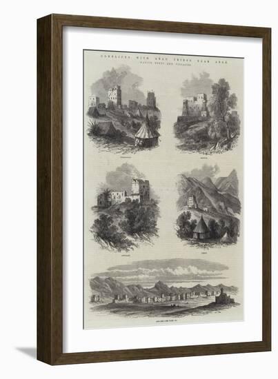 Conflicts with Arab Tribes Near Aden, Native Forts and Villages-null-Framed Giclee Print