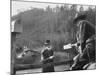 Confluence Mailman Who Delivers His Mail Route on a Mule, in Back Woods, Kentucky-Francis Miller-Mounted Photographic Print