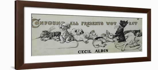 Confound All Presents Wot Eat-Cecil Aldin-Framed Giclee Print