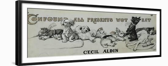 Confound All Presents Wot Eat-Cecil Aldin-Framed Premium Giclee Print