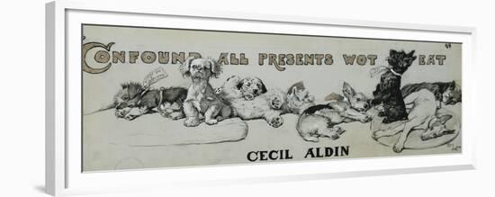 Confound All Presents Wot Eat-Cecil Aldin-Framed Premium Giclee Print