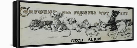 Confound All Presents Wot Eat-Cecil Aldin-Framed Stretched Canvas
