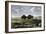 Confrontation Between Bulls in a Buffalo Herd, Great Plains-null-Framed Giclee Print