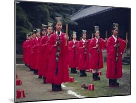 Confucian Ceremony, Chonghyo Shrine, Seoul, South Korea, Korea, Asia-Alain Evrard-Mounted Photographic Print