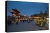 Confucian Temple, Pedestrian Street, Nanjing, Jiangsu province, China, Asia-Michael Snell-Stretched Canvas