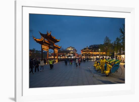 Confucian Temple, Pedestrian Street, Nanjing, Jiangsu province, China, Asia-Michael Snell-Framed Photographic Print