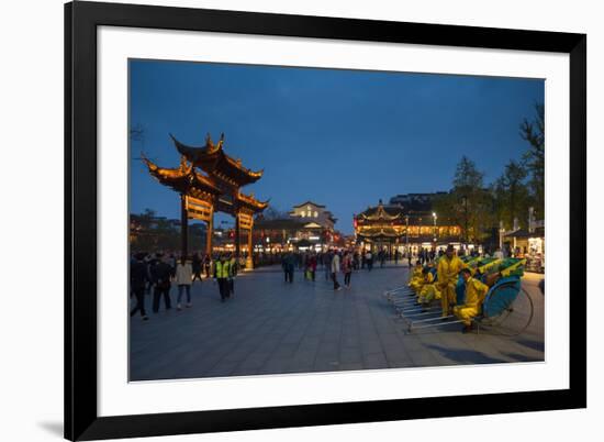 Confucian Temple, Pedestrian Street, Nanjing, Jiangsu province, China, Asia-Michael Snell-Framed Photographic Print