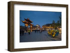 Confucian Temple, Pedestrian Street, Nanjing, Jiangsu province, China, Asia-Michael Snell-Framed Photographic Print