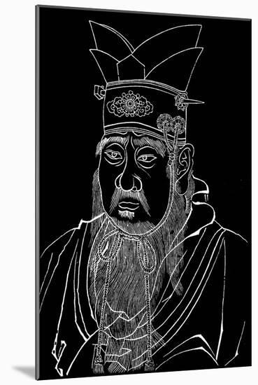 Confucius (551-479 B), Chinese Philosopher-null-Mounted Giclee Print