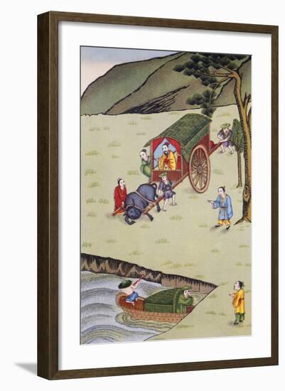 Confucius, Philosopher, on Hoang-Ho River-null-Framed Giclee Print