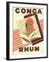 Conga Rhum Brand Rum Label-Lantern Press-Framed Art Print