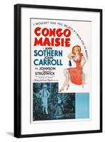 Congo Maisie, John Carroll, Ann Sothern, 1940-null-Framed Art Print