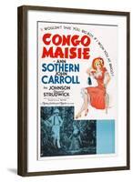 Congo Maisie, John Carroll, Ann Sothern, 1940-null-Framed Art Print