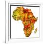 Congo On Actual Map Of Africa-michal812-Framed Art Print