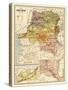 Congo - Panoramic Map-Lantern Press-Stretched Canvas