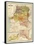 Congo - Panoramic Map-Lantern Press-Framed Stretched Canvas