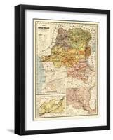 Congo - Panoramic Map-Lantern Press-Framed Art Print