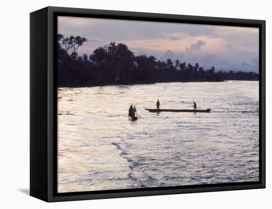 Congo River Near Kisangani, Democratic Republic of Congo (Zaire), Africa-David Beatty-Framed Stretched Canvas