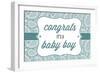 Congrats - it's a Baby Boy-Lantern Press-Framed Art Print