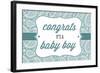 Congrats - it's a Baby Boy-Lantern Press-Framed Art Print