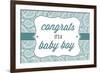 Congrats - it's a Baby Boy-Lantern Press-Framed Premium Giclee Print