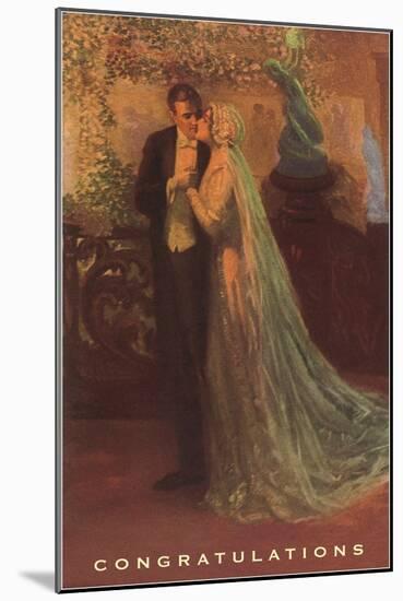 Congratulations, Bride and Groom-null-Mounted Art Print