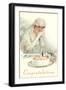 Congratulations, Bride with Cake-null-Framed Art Print