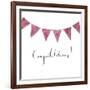 Congratulations Bunting-Elizabeth Rider-Framed Giclee Print