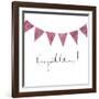 Congratulations Bunting-Elizabeth Rider-Framed Giclee Print