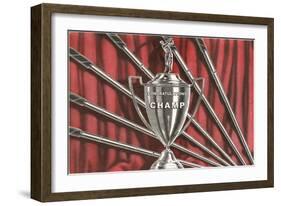 Congratulations Champ, Golf Trophy-null-Framed Art Print