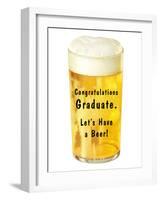 Congratulations Graduate, Let's Have a Beer-null-Framed Art Print